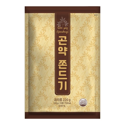 곤약쫀드기 국내산 곡물 수담쫀드기, 10개, 220g