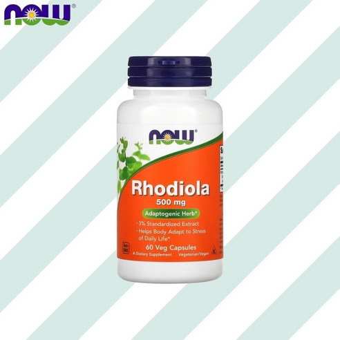 나우 홍경천 아답토젠 Rhodiola 500mg 60캡슐
