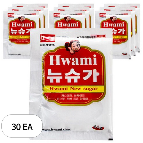 화미 뉴슈가, 30개, 60g