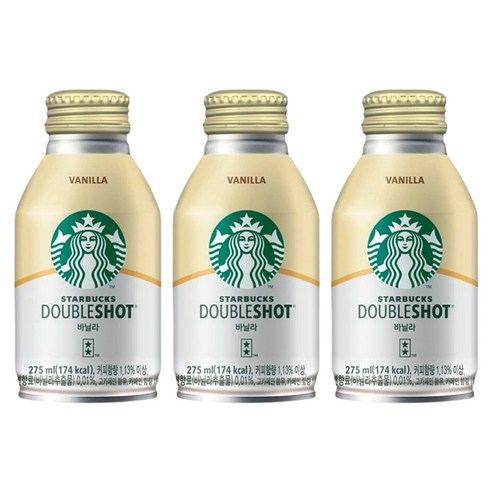 스타벅스 더블샷 바닐라 커피 275ml, 275ml, 3개