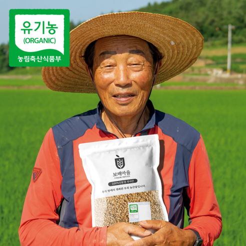[햇곡 / 농부가 직접 보냄] 국산 유기농 호라산밀 프리미엄 착한탄수화물 저항성 탄수화물, 1kg, 2개