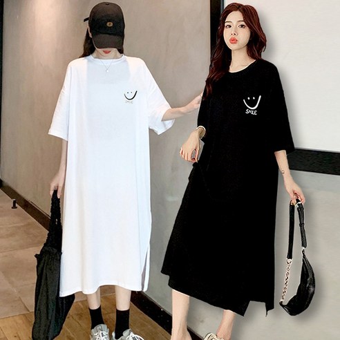 ROJI 비비지 여성 롱 원피스 2P