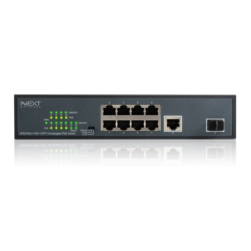 넥스트 8포트+1SFP POE 스위칭허브 NEXT-POE308SFP-TP, 단품, 1개