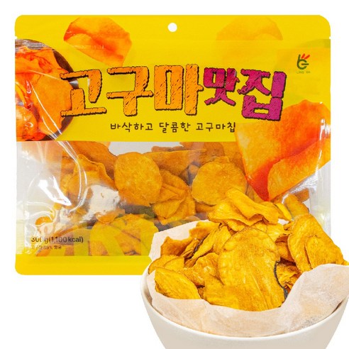 핫한 과자 달콤바삭 고구마과자 고구마맛집 고구마칩 디저트, 300g, 3개