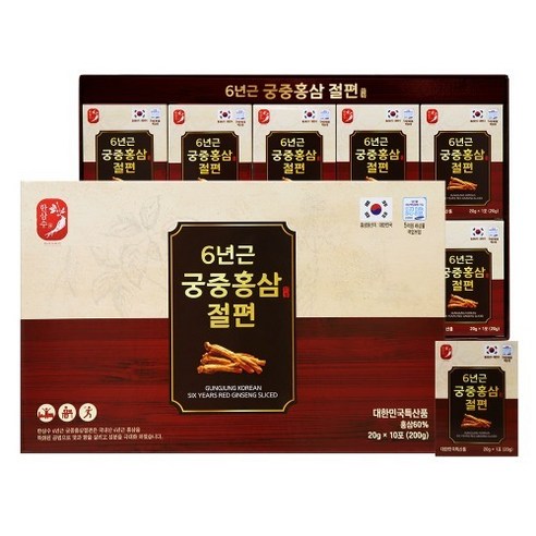 한삼수 6년근 궁중홍삼절편 200g