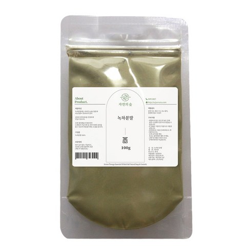 수제나라 자연의숲 녹차분말 녹차가루 천연분말, 100g, 1개, 1개입
