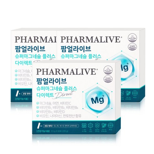 [레몬맛] 하루 2포로 챙기는 11중 기능성 젖산 슈퍼마그네슘 플러스 다이렉트