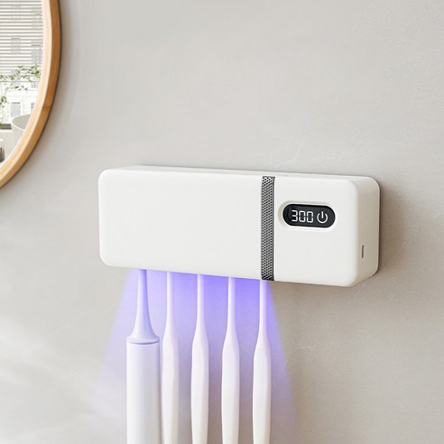 DelightZone 열풍건조 UV-C LED 가정용 칫솔 살균기 칫솔 거치대