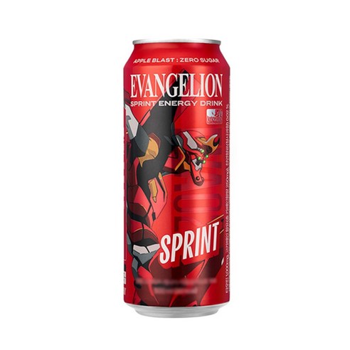 에반게리온 스프린트에너지드링크 애플블라스트제로 500ml x 3개, 500ml, 3개
