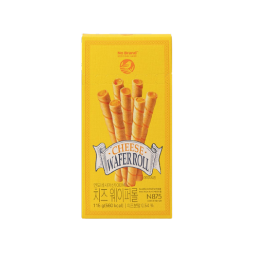 노브랜드 치즈 웨이퍼롤 115g