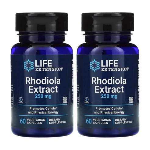 라이프익스텐션 로디올라 Life Extension Rhodiola Extract 250mg 60정 2개