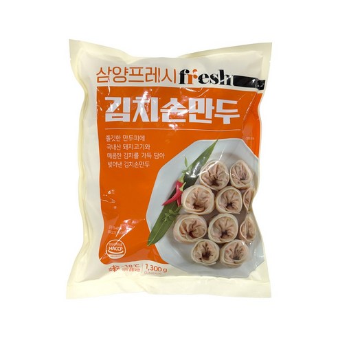 삼양 김치손만두 냉동, 1.3kg, 1개