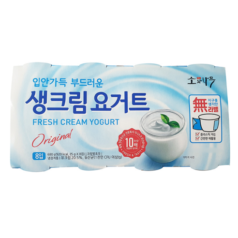 동원 소와나무 생크림 요거트 680g (8입)x3개 무료배송