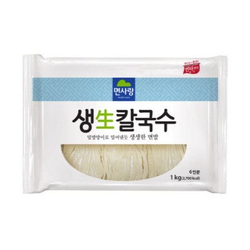 면사랑 생 칼국수 1kgx10개 생면 칼국수면 1박스, 1kg, 10개