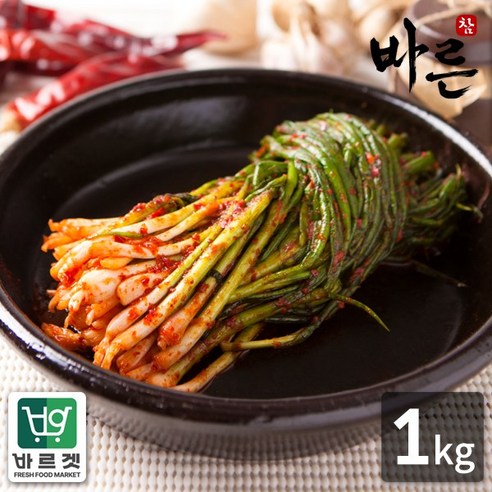 참바른김치 프리미엄 국내산 파김치 1kg / 바른재료 바른위생 바르겟, 1kg, 1개
