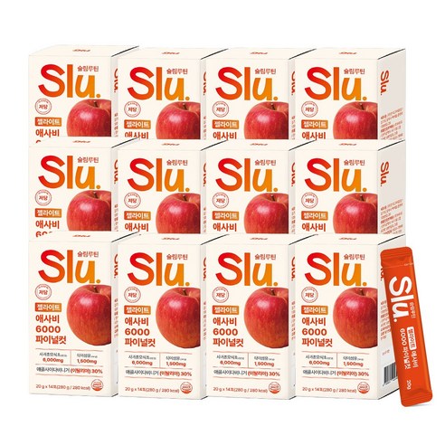 슬림루틴 슬루 젤라이트 애사비 젤리 스틱 애플 사이다 비니거 6000mg