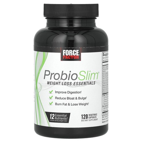 Force Factor ProbioSlim 체중 감량 에센셜스 베지 캡슐 120정
