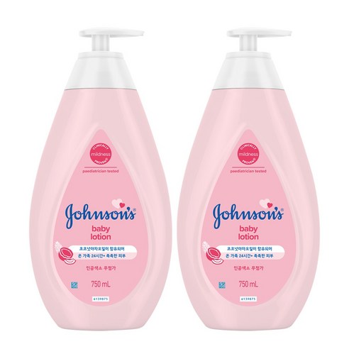존슨즈베이비 베이비 로션 핑크, 750ml, 2개