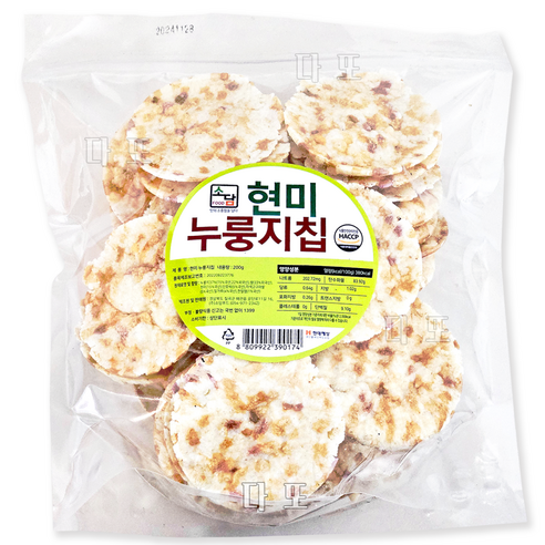소담 현미누룽지칩 200g 10봉, 200g, 10개