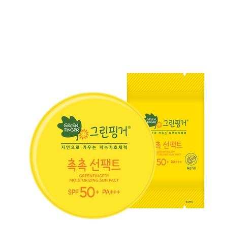 쿠팡! | 그린핑거 new촉촉선팩트(본품+리필)16g*2(기획set) 그린핑거 new촉촉선팩트(본품+리필)16g*2(기획set)