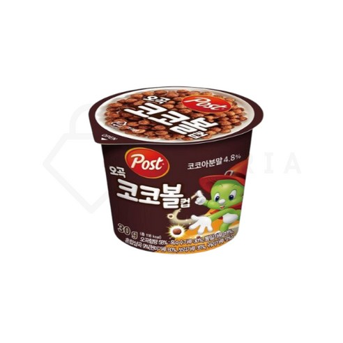 MIK 동서 포스트 오곡코코볼 컵 시리얼, 30g, 12개