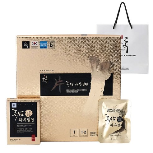 금흑 흑삼 하루 절편 120g (20g X 6ea), 1박스, 120g