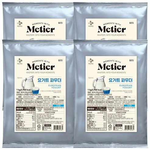 메티에 요거트 파우더, 1kg, 4개