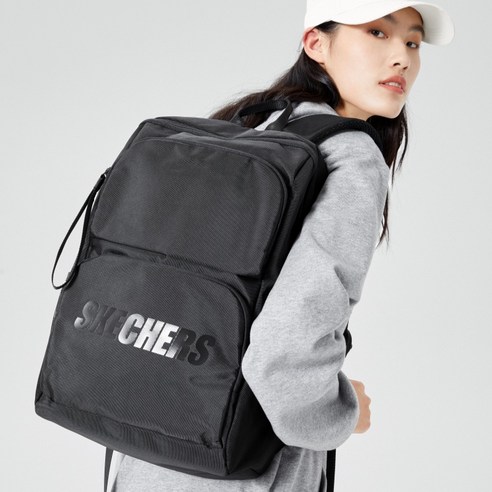 스케쳐스 남녀공용 스포츠 백팩 L320U196, 카본블랙, 1