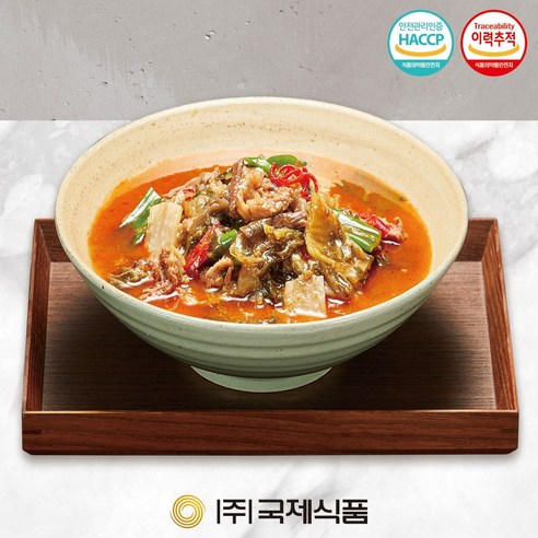 [국제식품] 초원농원 맛 그대로 진한육수 얼큰 한우 우거지탕 1kg, 1개, 1kg