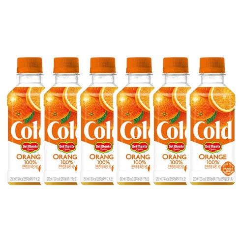 롯데칠성 콜드 오렌지 250ml, 250ml, 6개