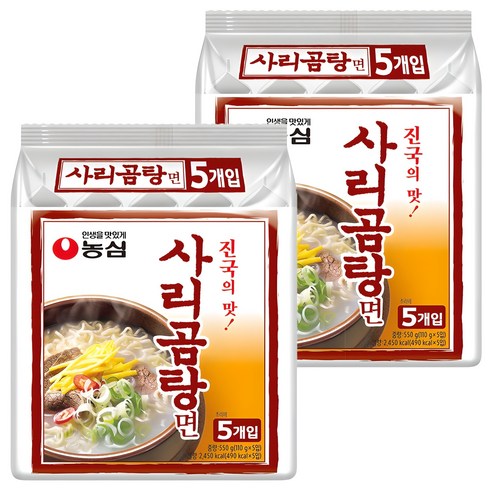 농심 사리곰탕면 봉지