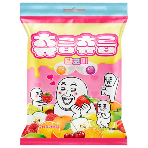 츄릅츄릅 달코미 소프트 츄잉 과일맛 6종 캔디