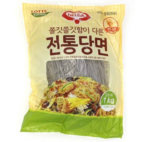 롯데푸드 델가 전통당면 1KG 10개, 10개, 1kg