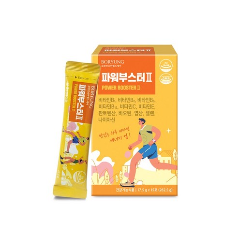 보령 파워부스터2 마시는 멀티비타민 종합영양제 15포*1박스
