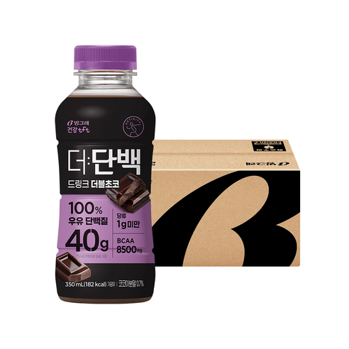 빙그레 더단백 드링크 더블초코 350ml 10개