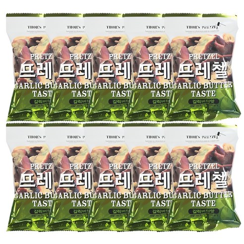 [파란푸드] 프레첼 갈릭버터맛 85g, 10개, 85g
