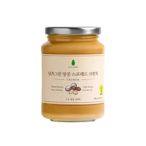 넛츠그린 대용량 땅콩 스프레드 크런치 480g