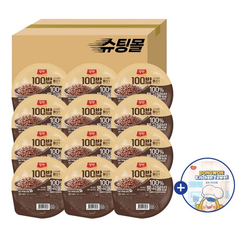 동원 양반 100밥 100% 통곡물밥, 12개, 130g
