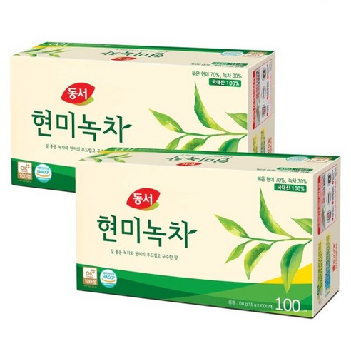 동서 현미녹차 티백