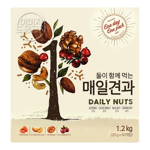 둘이 함께먹는 매일견과 20g x 60입