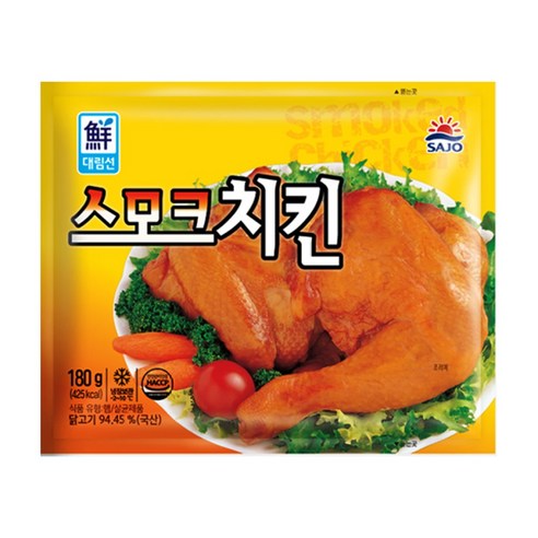 사조 대림선 스모크치킨 180g X 5개 / 훈제 치킨 통닭다리살 닭다리살