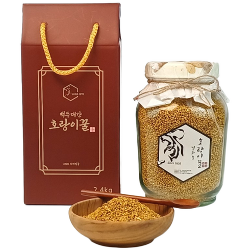 소백산 국내 천연 호랑이꿀 비폴렌 벌화분 1kg ,500g