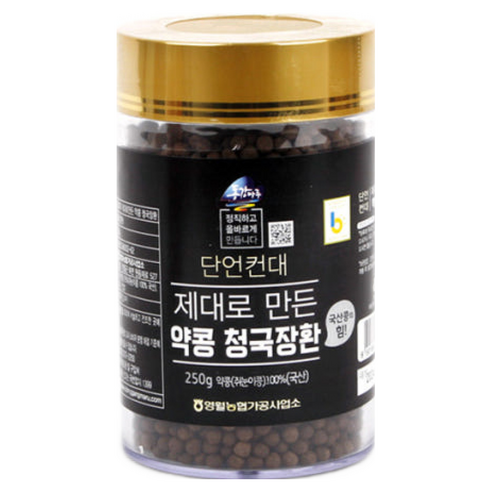 영월농협 동강마루 쥐눈이콩 약콩 청국장환250g x 2개, 2개, 250g