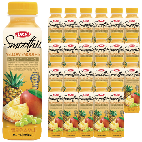 오케이에프 옐로우스무디, 350ml, 24개