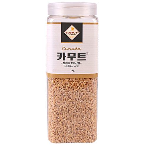 정품 카무트 쌀 고대곡물 호라산 브랜드 밀 1kg, 1kg, 1개