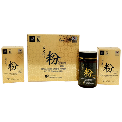 금흑분 흑삼분말 세트 220g (구증구포 흑삼 100%)