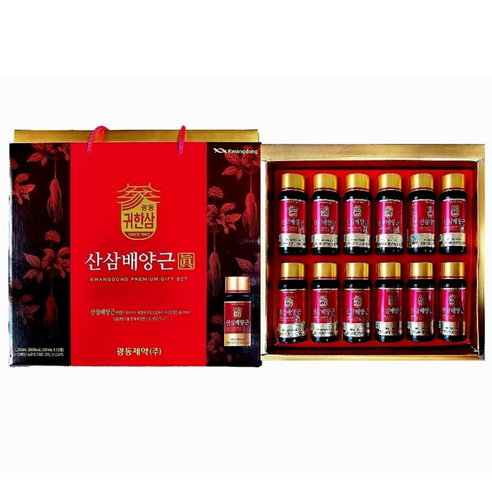광동제약 귀한삼 산삼배양근진액 100ml 12병입 부모님선물 녹용 홍삼 당귀 기력 체력, 1세트, 100ml
