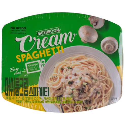 노브랜드 머쉬룸크림 파스타
