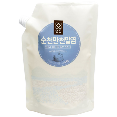 순꽃 순천만천일염 미세염 HACCP 우수천일염사용, 1개, 1kg
