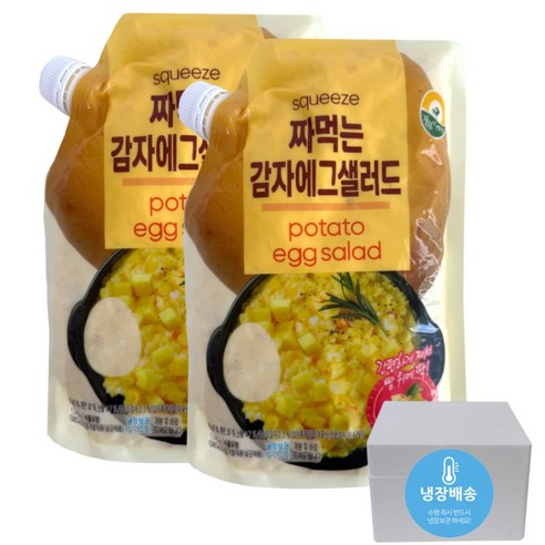 풍요한아침 짜먹는 감자에그샐러드 코스트코 포테이토에그샐러드, 2개, 1.3kg